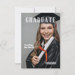 MAGAZINE DIPLÔMÉE FAIRE-PART INVITATION
