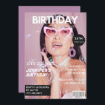 Magazine Stylish Photo 34e anniversaire invitation<br><div class="desc">Magazine Stylish Photo 34e anniversaire invitations</div>