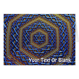 Magène métallique orné David