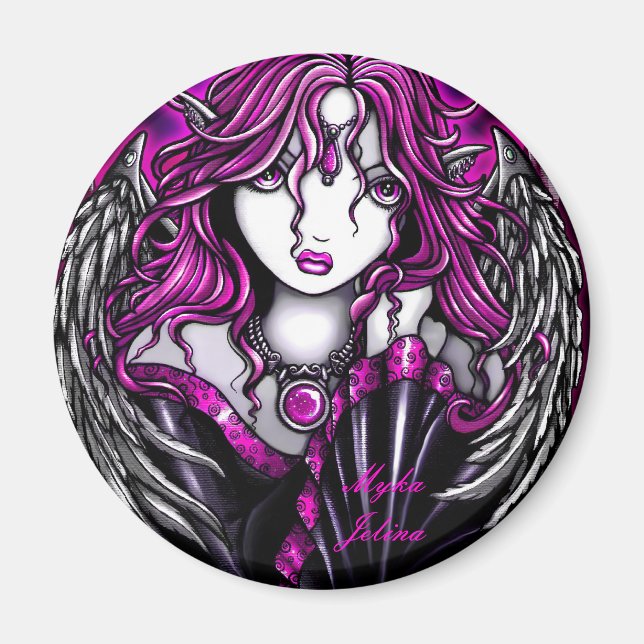 Magenta Angel Magnet (Devant)
