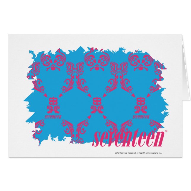 Magenta-Aqua 4 de damassé (Devant horizontal)