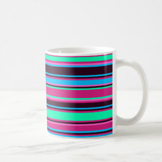 Magenta, Aqua et Mug Bleu strié