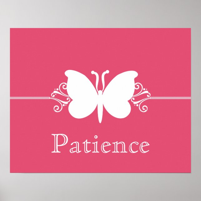 Magenta Butterfly spire Virtue Poster (Devant)