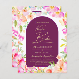 Magenta Floral Mariage