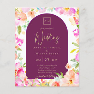 Magenta Floral Mariage