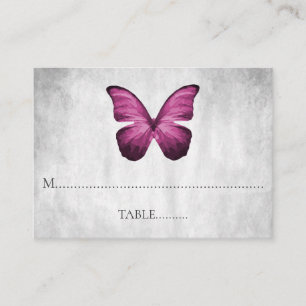 Magenta Papillon Mariage Cartes de Place