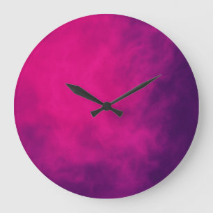Magenta Purple Horloge murale - Personnalisable