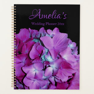 Magenta turquoise hydrangeas mariage de fleurs flo