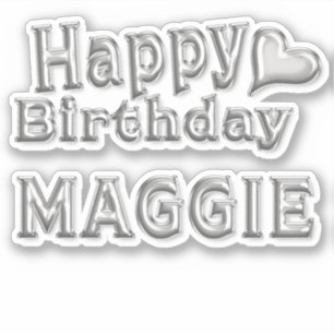 Maggie Happy Birthday Autocollants