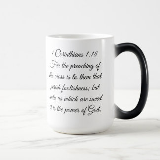 Magic 1 Corinthians 1:18 Scripture Cross Mug