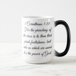 Magic 1 Corinthiens 1:18 Scripture Cross Mug