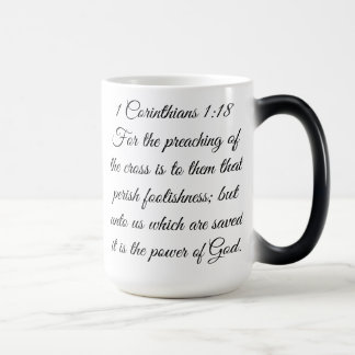 Magic 1 Corinthiens 1:18 Scripture Cross Mug
