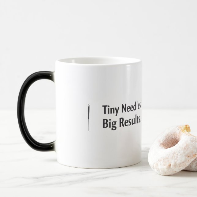 Magic Acupuncture Mug Tiny Needles Big Results  (Avec donut)