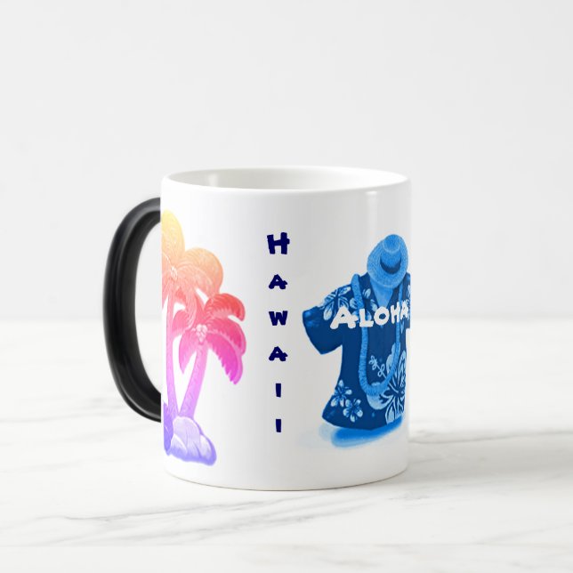 Magic Aloha hawaïen style magique Mug (Devant gauche)