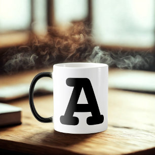 Magic Alphabet Lettre initiale A Monogramme Mug magique