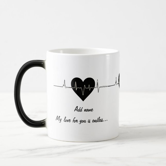 Magic Amour sans fin : Mug de Morphing personnalisable (Gauche)