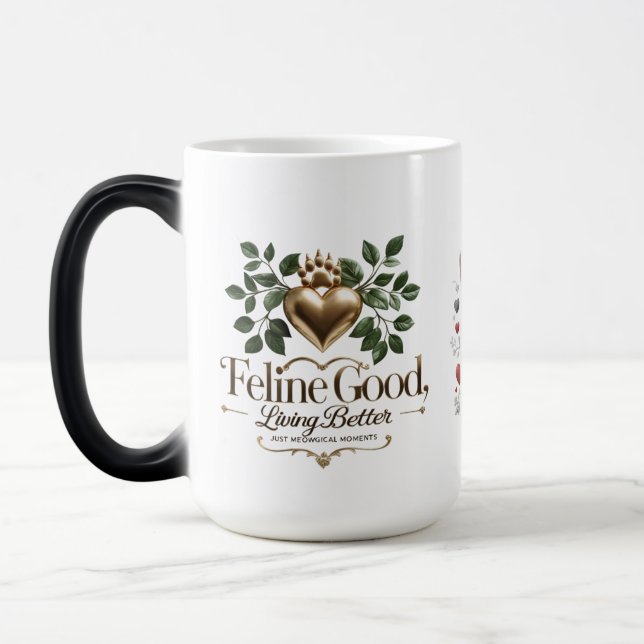 Magic Amoureux des chats Mug (Gauche)