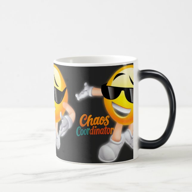 Magic Amusant Coordinateur du Chaos Mug - Rire Emoji ave (Droite)