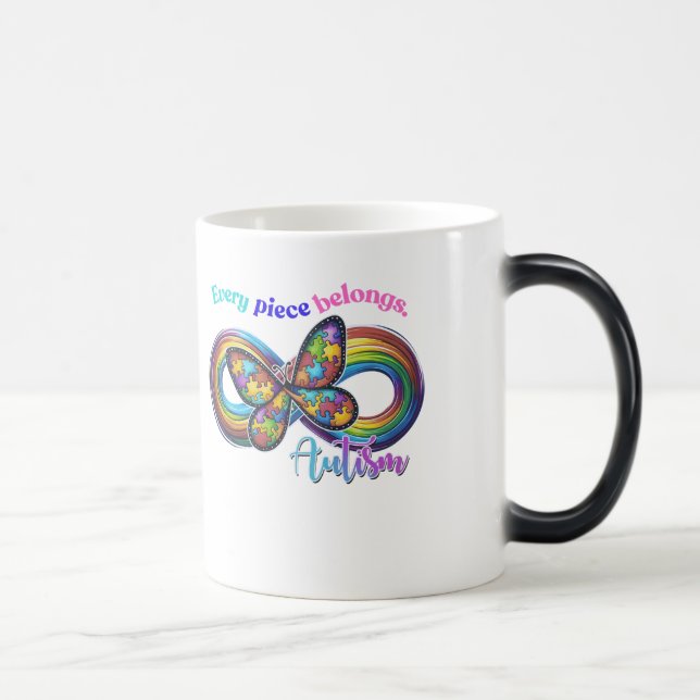 Magic Appartenir à chaque gorgée – Mug Puzzle de l'autis (Droite)