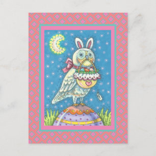 MAGIC BARN OWL & EASTER BASKET, CARTE POSTALE DE V