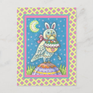 MAGIC BARN OWL & EASTER BASKET, CARTE POSTALE DE V