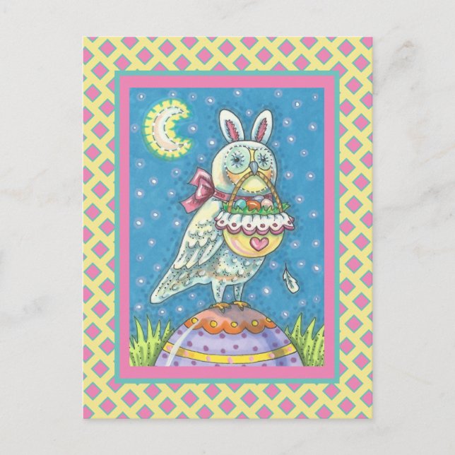 MAGIC BARN OWL & EASTER BASKET, CARTE POSTALE DE V (Devant)