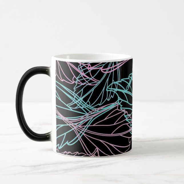 Magic Beau motif de feuille transformant la mug (Gauche)