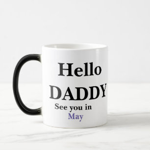 Magic Bonjour Papa Grossesse Pleine révélation Café Mug