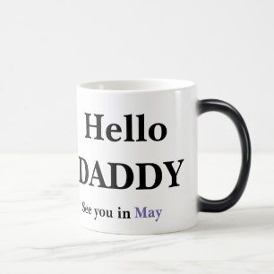 Magic Bonjour Papa Pregnancy Révéler PLEIN Coffee Mug