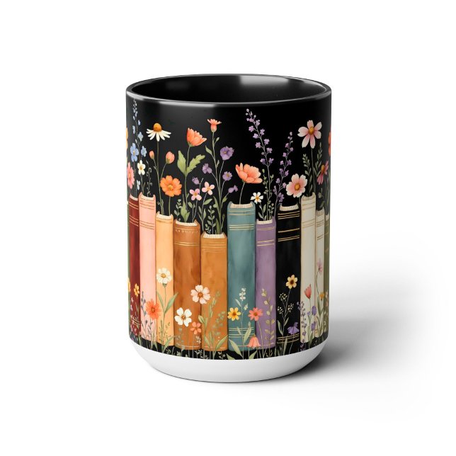 Magic Book Lover Floral Mug (Créateur téléchargé)