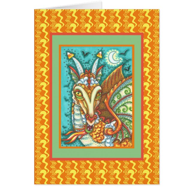 MAGIC CANDY CORN DRAGON, HALLOWEEN IMAGINAIRE CARD (Devant)