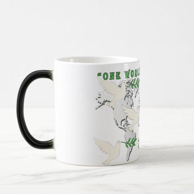 Magic Carte du monde Peace Dove Mug (Gauche)