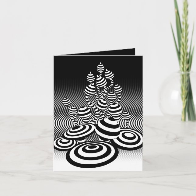 Magic Champhrooms petite carte de voeux (Devant)