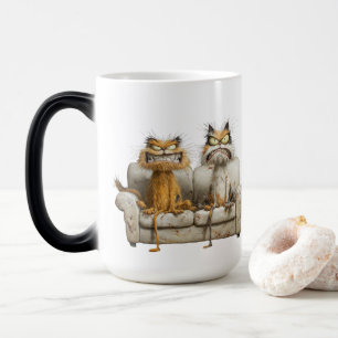 Magic Chats Fous & Café – Mug Matin Félin Grognon
