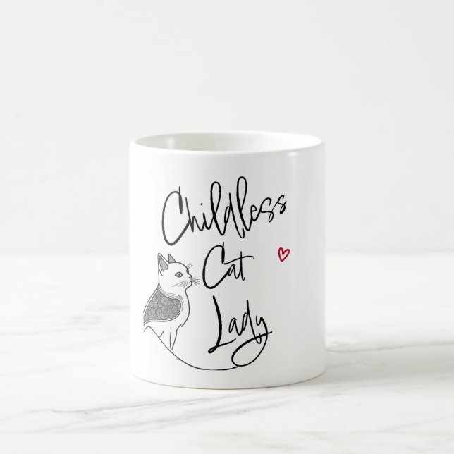 Magic Chatte sans enfant Lady voyage mug (Centre)