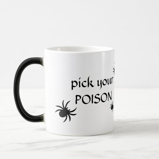 Magic Choisissez votre POISON Halloween Spider Mug (Gauche)