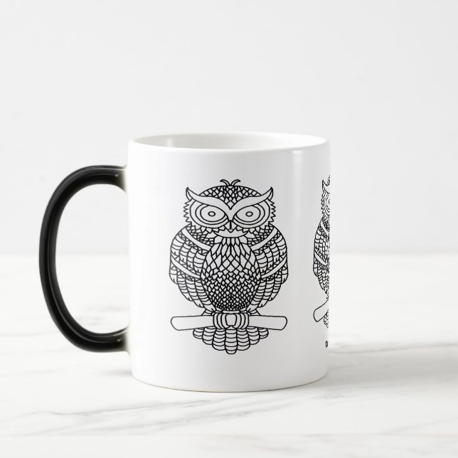 Magic Chouette - Mug de morphing (11oz) (Gauche)
