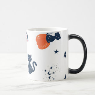 Magic citrouilles et chats mignon halloween mug