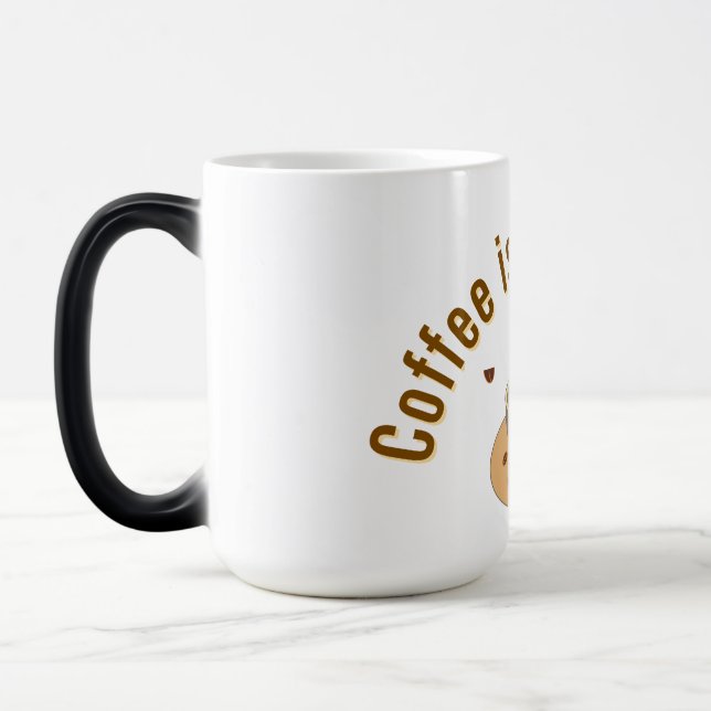 Magic Coffee Lover Mug | Cute Coffee Cup Design | Gift f (Gauche)