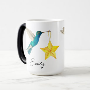 Magic Colibris et étoiles personnalisés Mug à café à deu