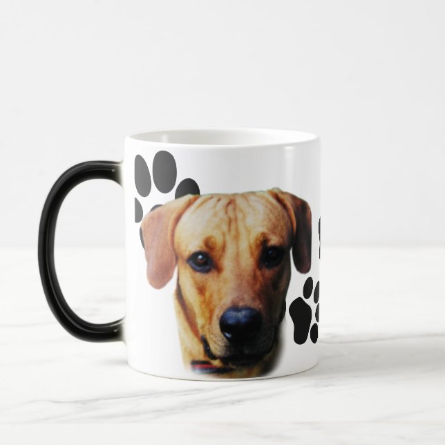 Magic Conception personnalisée Visage de chien sur Mug (Gauche)
