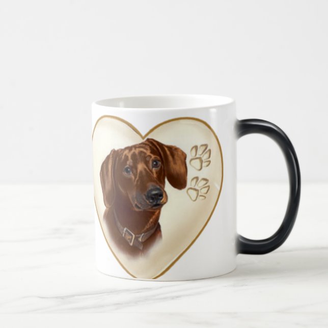 Magic Coupe Dachshund Dog Coffee Mug (Droite)