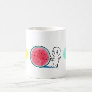 Magic Coupe Watermelon Cat Mug
