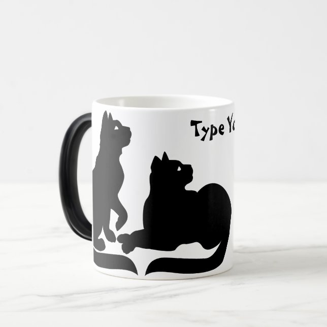 Magic Coupes Amoureux de les chats de Mug Cat Mug Coffee (Devant gauche)