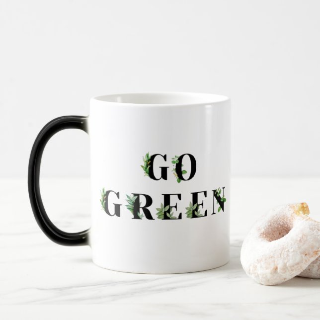 Magic Devenez écolo - Mug floral botanique (Avec donut)