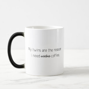 Magic Drôle Citation tendance Cadeau Café Mug Twins Vodk