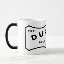 Durham NC Bull Ville Étiquette Couleur Morpher Mug