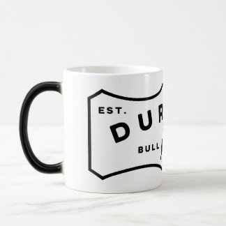 Magic Durham NC Bull Ville Étiquette Couleur Morpher Mug