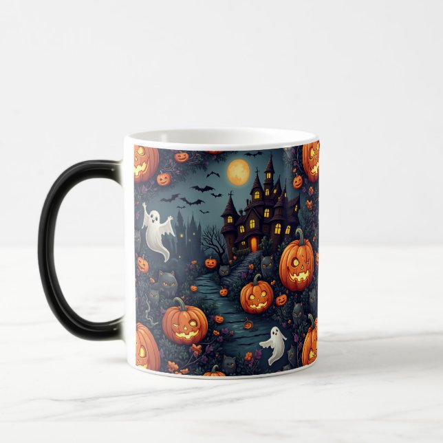 Magic Éffrayant Halloween Haunted Night Mug (Gauche)