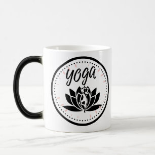 Magic Elegant Lotus Flower Yoga Pose Coffee Mug